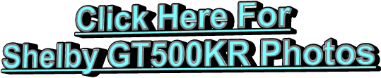 Click Here For Shelby GT500KR Photos